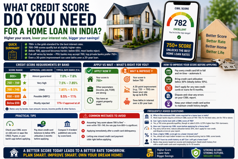 What Credit Score do you need for a home loan
