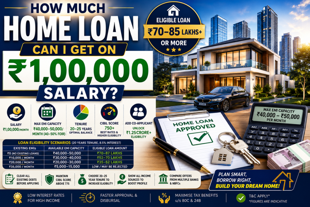 how much loan can i get for 1lakh salary