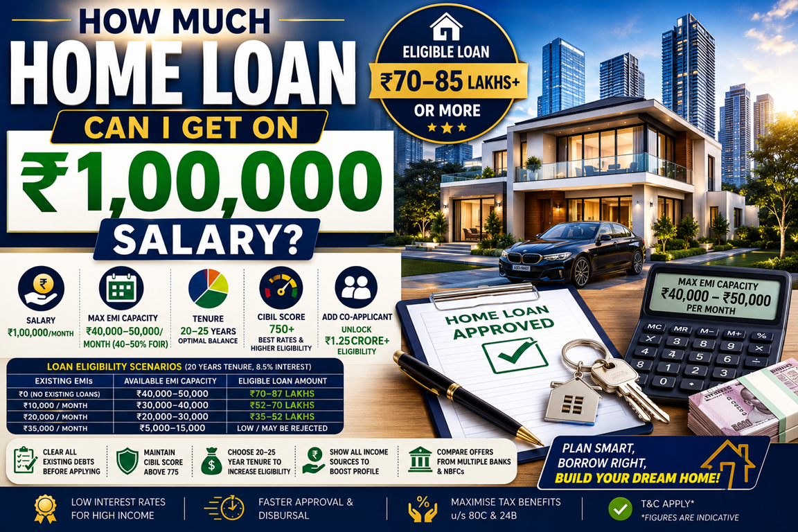 how much loan can i get for 1lakh salary