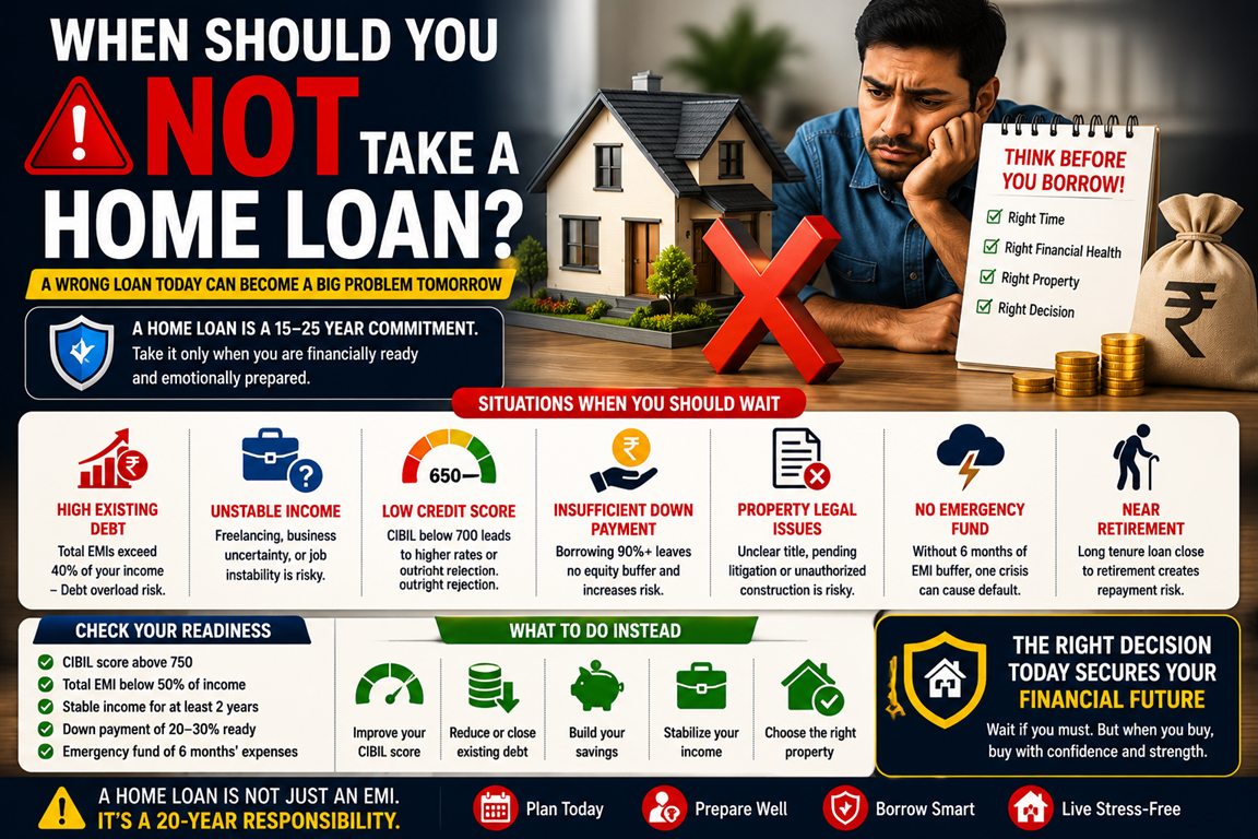 when should you not take a home loan