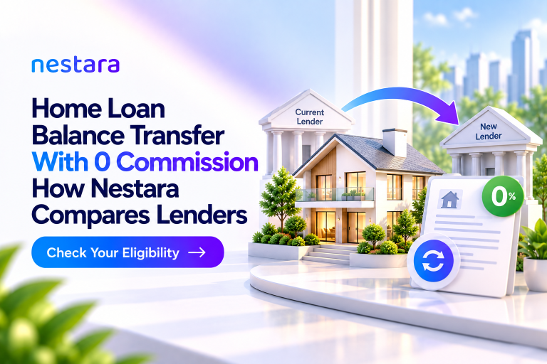 0% commission home loan balance transfer with Nestara comparing lenders and potential savings