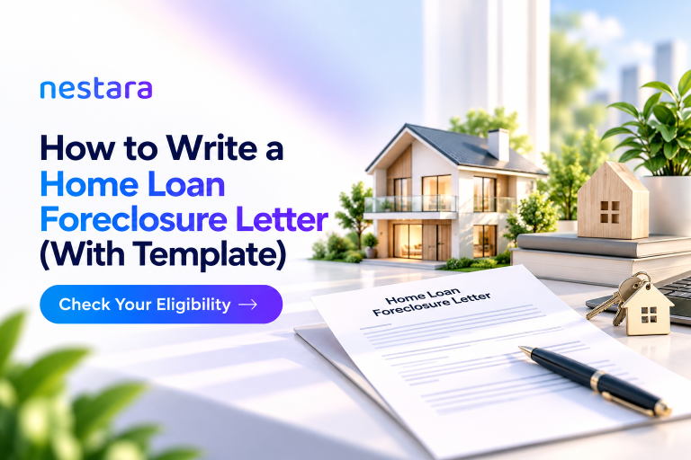Home loan foreclosure letter template with steps to request loan closure from a lender