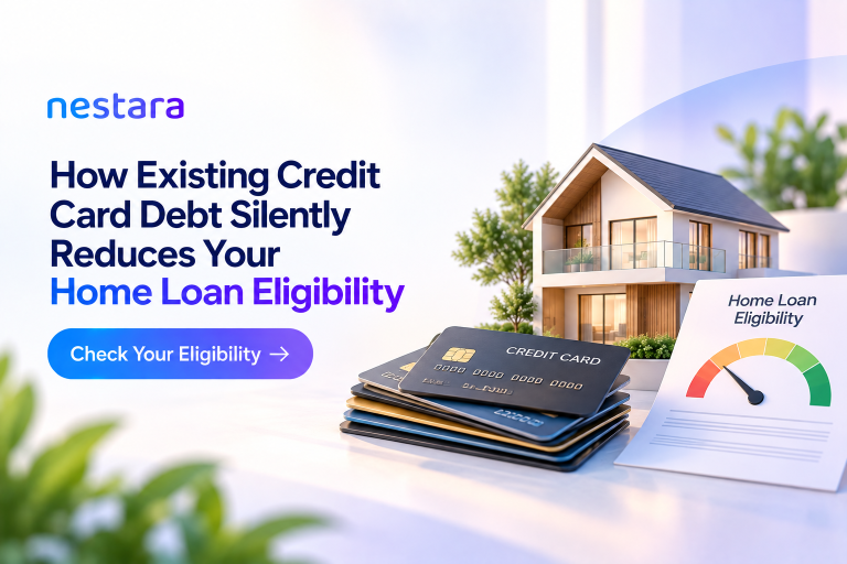 How Existing Credit Card Debt Silently Reduces Your Home Loan Eligibility