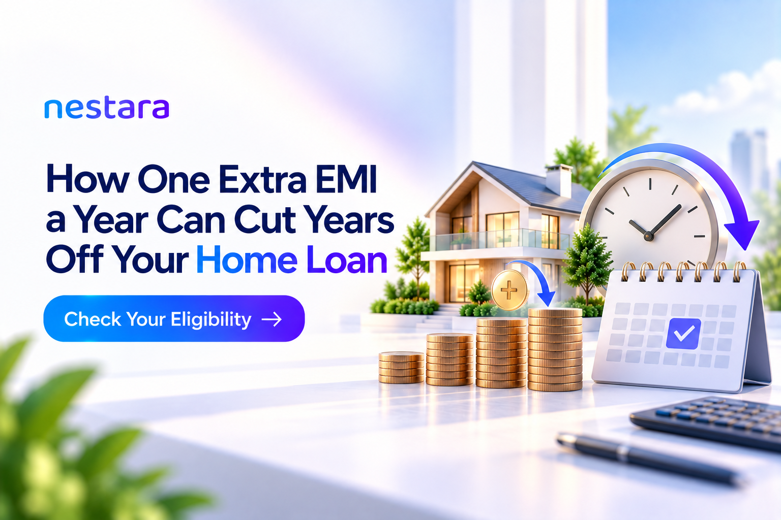 One extra EMI per year reducing home loan tenure and interest