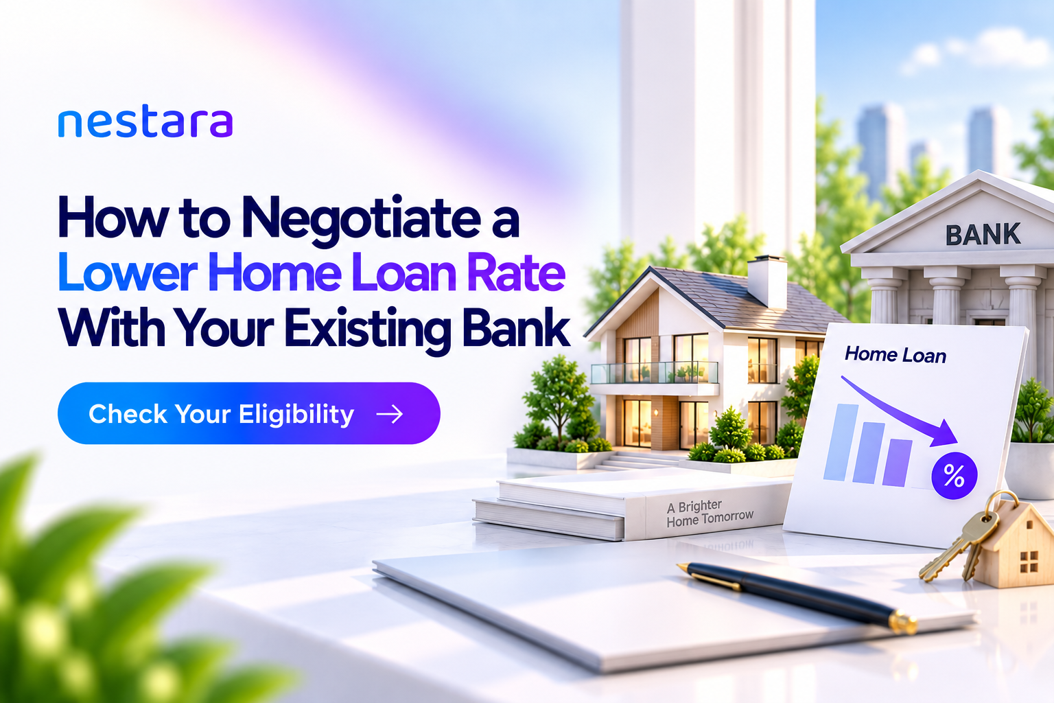 Negotiating a lower home loan interest rate with an existing bank