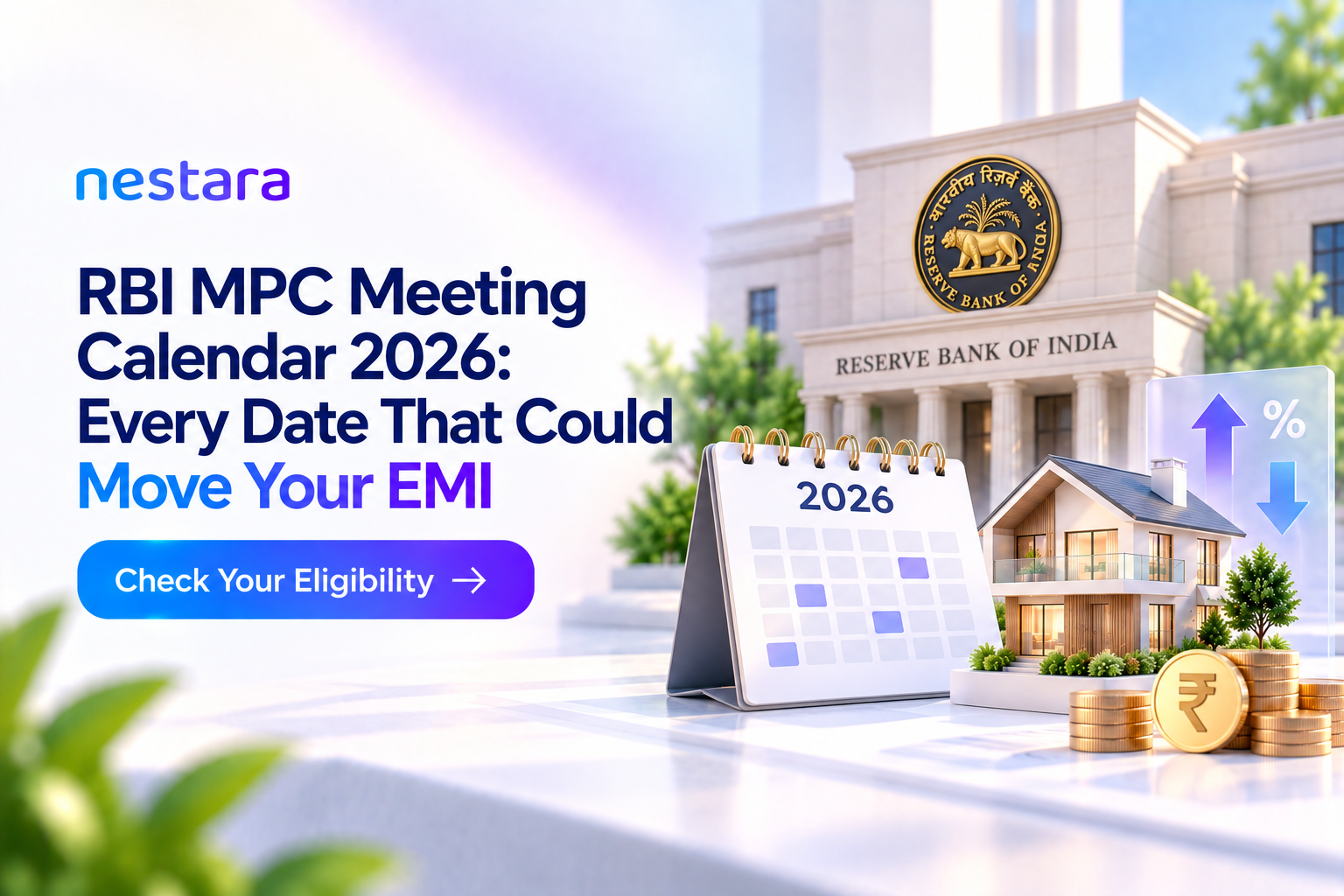 RBI MPC meeting calendar 2026 dates and impact on home loan EMI