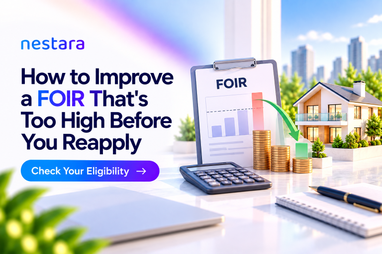 Borrower reviewing FOIR and home loan eligibility before reapplying