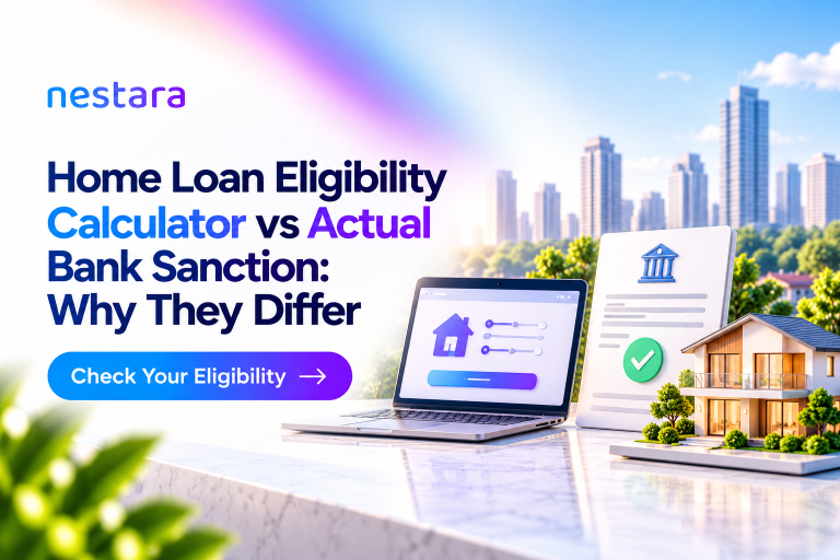 Home-loan eligibility calculator estimate compared with actual bank sanction