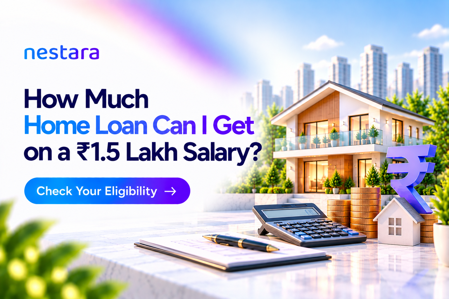 Home-loan eligibility and estimated borrowing capacity on a ₹1.5 lakh monthly salary