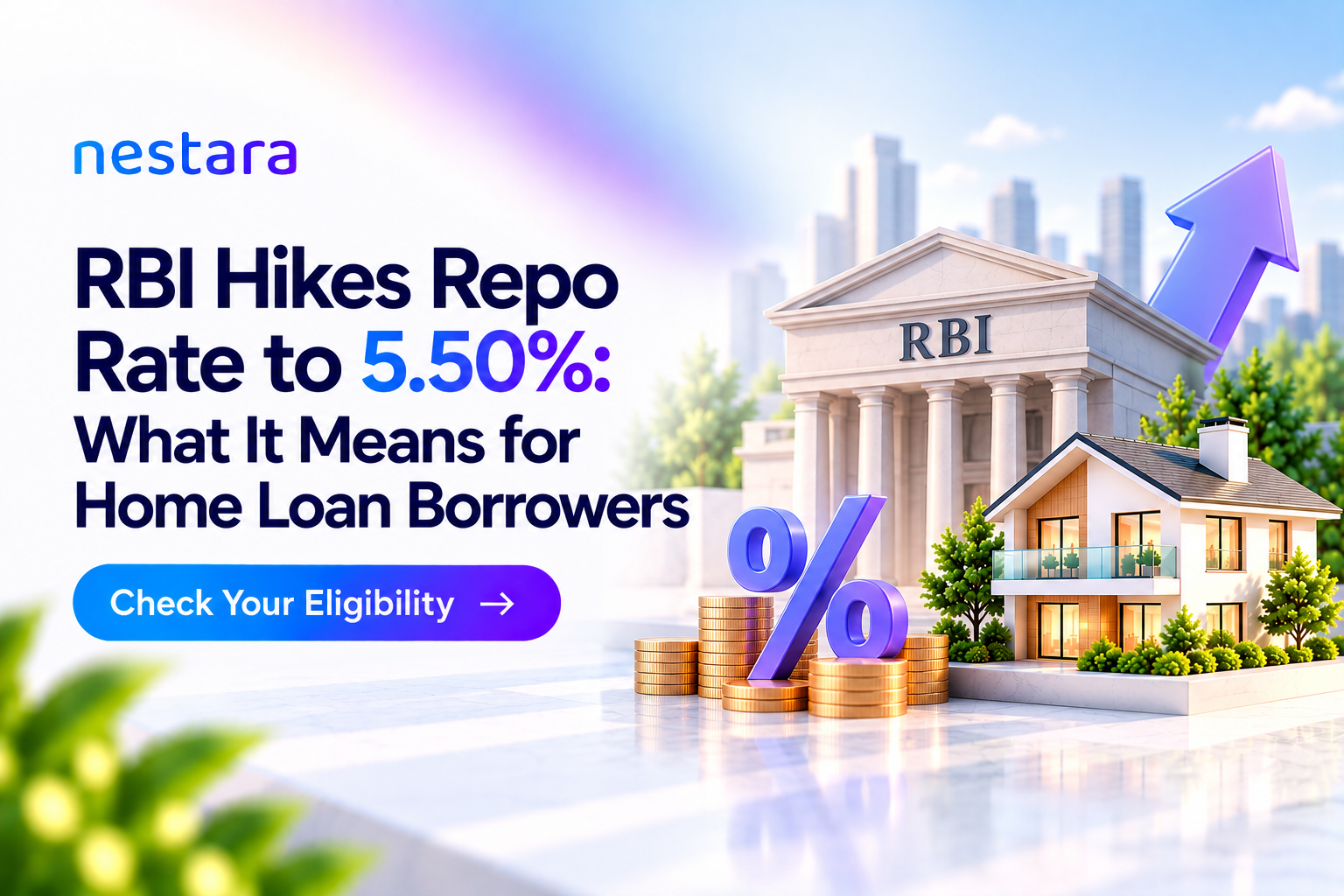 RBI repo rate hike to 5.50% and impact on home loan borrowers