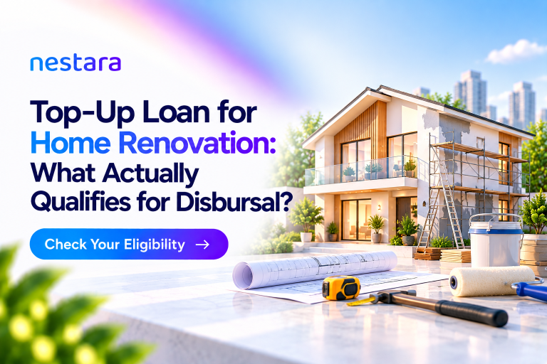 Home renovation funded through a top-up loan